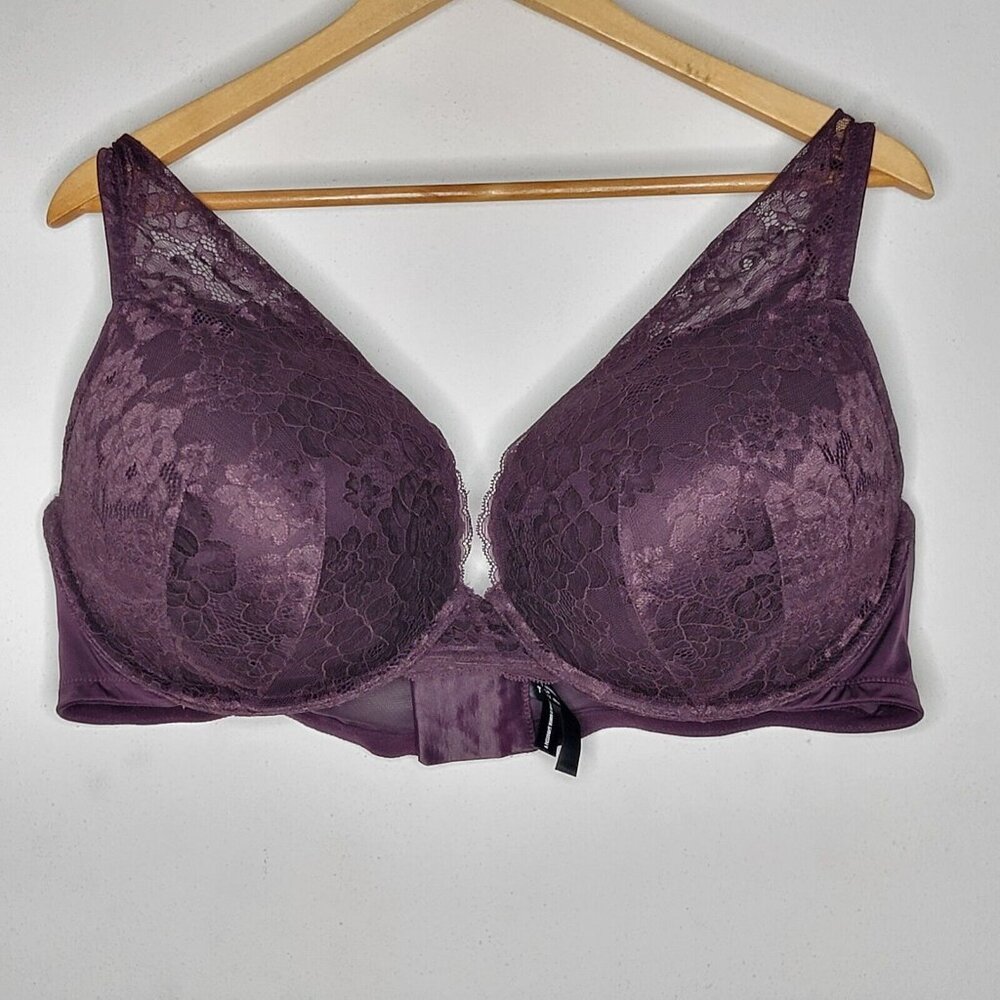 Torrid Curve 44DDD Purple Lace‎ Plus Size Bra Padded Wired